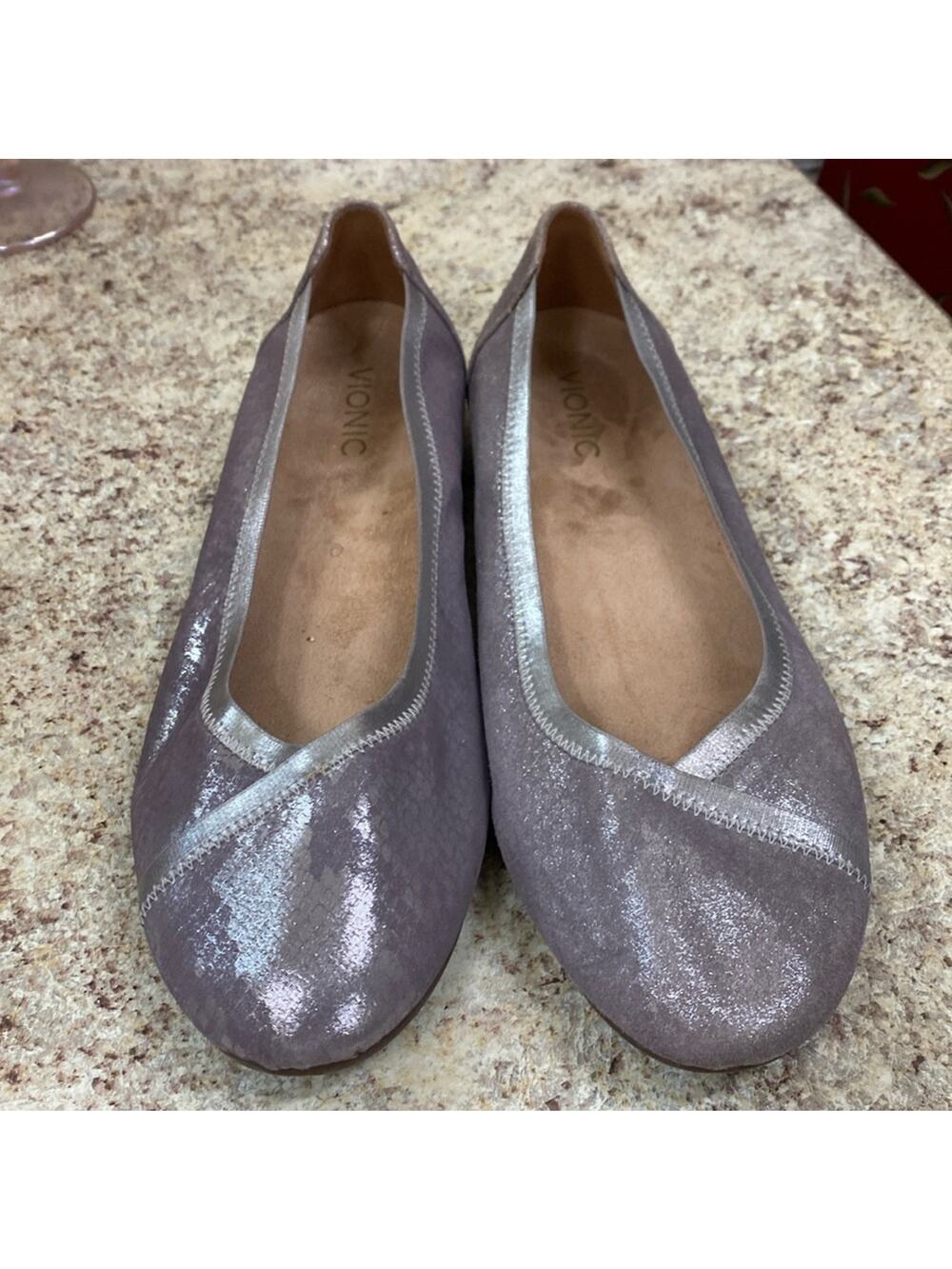 Vionic Caroll 11 pewter flat shoes